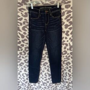 American Eagle dark wash jeggings - 00 short